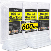 600 Pack Mini Hot Glue Sticks for mini glue guns size 4in 0.27in dia