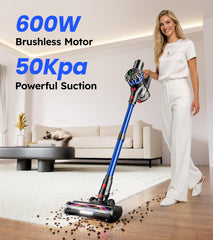 600W suction specification graphic for vacuum