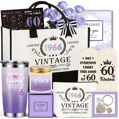60th birthday gifts for women gift box and tote bag