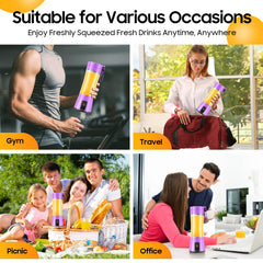 BPA-free food-grade materials on portable blender label