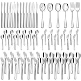 66 pieces silverware flatware set for 12 display