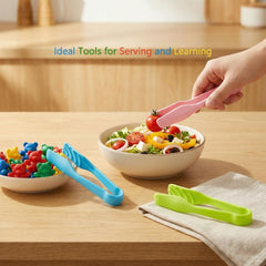 Dishwasher safe plastic tongs for kids