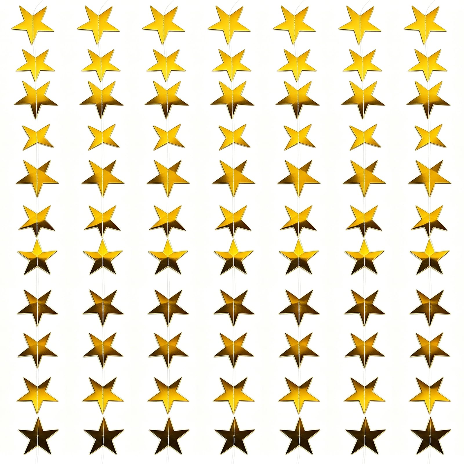 6pcs gold star garland product image