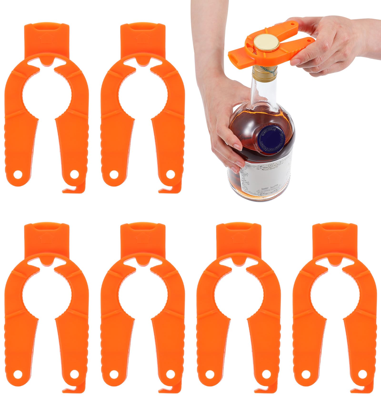 6Pcs water bottle opener for arthritic hands orange set