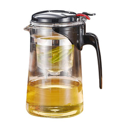 Three 100ml cups included with borosilicate glass teapot