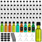 75 count mini plastic liquor bottles with caps for events