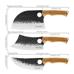 7in butcher meat cleaver included
