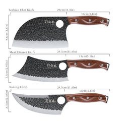 7inch serbian chef knife blade