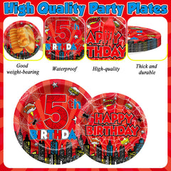 7 inch spider theme plates for kids party