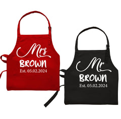 7th Hill custom apron front view with two pockets