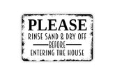 8-12 inch metal sign with black edge for indoor or outdoor use