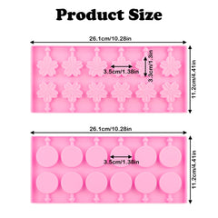 Small 8 cavity silicone lollipop mold