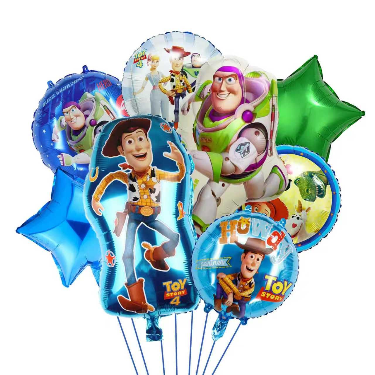 8-piece Toy Story aluminum balloon set for party decor