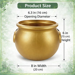 Gold cauldron bucket suitable for coins candies or drinks