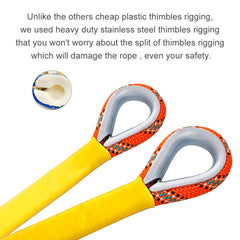 Close up of 8 mm diameter core rope construction