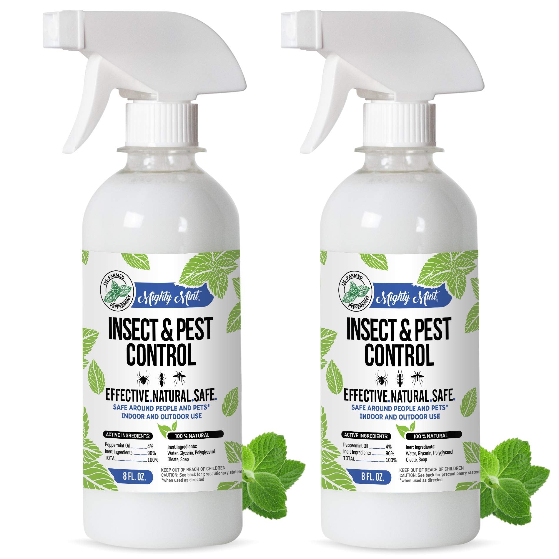 8oz bottle of Insect and Pest Control Peppermint Oil