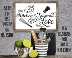 Rustic kitchen decor metal sign epoxy ink 8x12