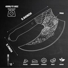 9-inch Ulu Knife pizza cutter blade