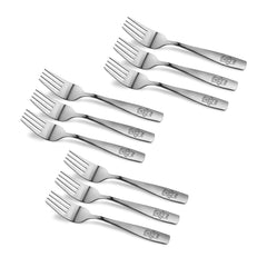 9 piece stainless steel kids forks set for home and preschools