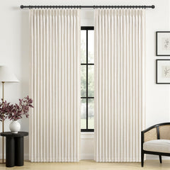94 inch Birch blackout curtains two panel set in bedroom