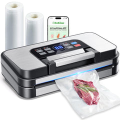 95kPa dual-pump vacuum sealer with stainless steel body