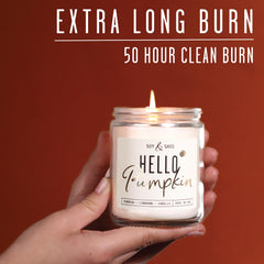 9oz reusable jar candle for fall home decor