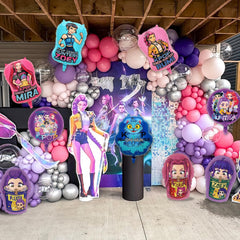Kpop party supplies Demon Hunters foil balloons