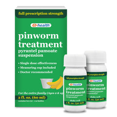 a-health pinworm treatment two 1-ounce bottles packaging