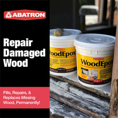WoodEpox 2Part epoxy adhesive filler being used