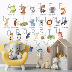 ABC Wall Stickers packaging with Animal Alphabet design