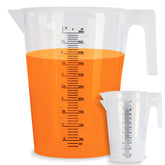 ABN large plastic measuring pitcher 3-pack transparent jug with spout