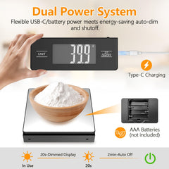 abovinol kitchen scale 11lb 5kg capacity