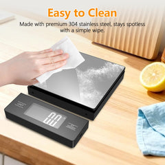abovinol kitchen scale 1 g precision sensors