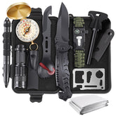 ABPIR 13 in 1 survival kit with black waterproof box