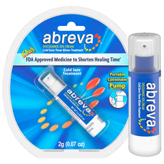 Abreva docosanol 10 percent cold sore treatment pump bottle 0.07 oz