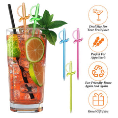 ABS plastic cocktail picks for olives and fruit