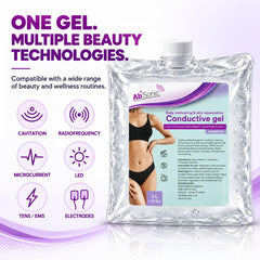 Laser hair removal and RF compatibility conductive gel