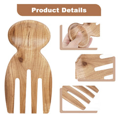 Acacia wooden salad hands MYRAINBOW 6.69 x 3 inches