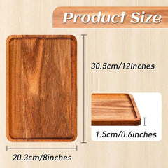 Bulk 12-pack stackable serving trays for hosting and storage