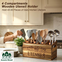 Utensil holder bottom drain holes and side ventilation