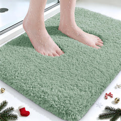 ACCUMTEK Sage Green Bathroom Rugs 24x17 size for home use