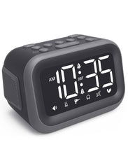 Acedeck alarm clock 115dB gray front view