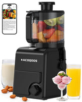 ACOOQOOS Juicer Machines overview showing 6.5 inch feed chute