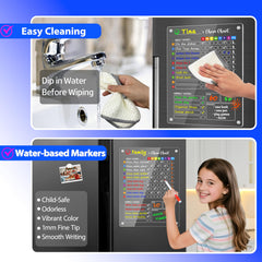Transparent acrylic chore chart 2 pack