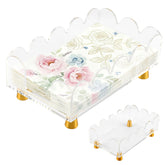 Acrylic napkin holder 22x13x6cm in clear finish