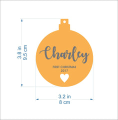 Size 9.5 cm x 8 cm 3.2 x 3.8 inches ornament