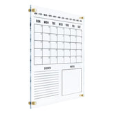 Acrylic Wall Calendar 2026 reusable calendar with dry erase surface
