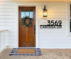 Address numbers for house outdoor sign plaque