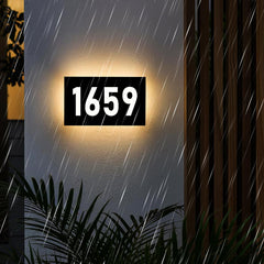 Address plaque modern design for homes