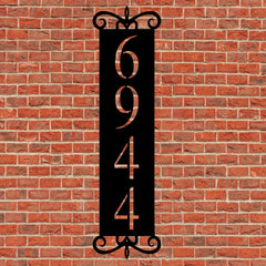 Handmade in the USA custom address sign by Sea Biscuit Metal Designs